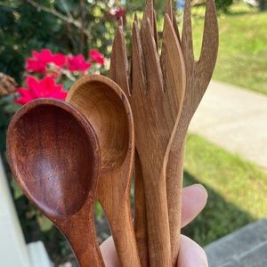 Native Handmade Wooden Spoons & Forks